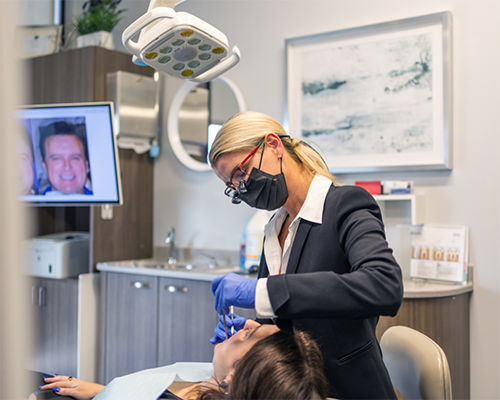 Doctor Bristow treating a dental patient