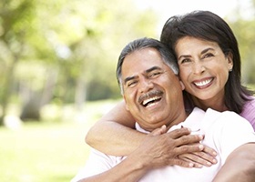 Older man with whole healthy smile