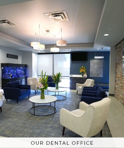 dental office waiting room in Irving