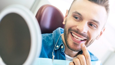 happy dental implant patient
