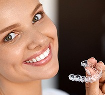 woman smiling