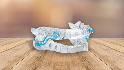 Custom clear oral appliance