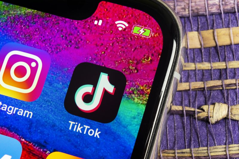 Closeup of TikTok app on smartphone